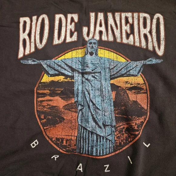 Oversized Graphic Rio de Janeiro T-Shirt - Picture 3 of 4